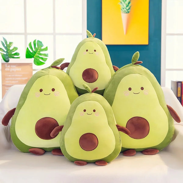 Kawaii Avocado Soft Pillow Plush Toy - Cute Cartoon Doll