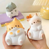 Kawaii Cartoon Cat Squeeze Toys Plushie Slow Rebound Decompression Doll Stress Release Cute Release Anxiety Toy curiosity.collections