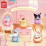 MINISO Blind Box Cute Sanrio Heartbeat Conspicuous Bag Series Kawaii Doll Ornaments Cartoon Model Children's Toys Peripherals curiosity.collections