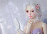 Shuga Fairy BJD Qing 1/3 | Resin SD Doll | 61.5cm Fairyland Doll | Purple Color Gauze Skirt Fullset | Collectible Fashion Doll curiosity.collections