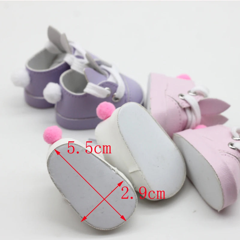 5x2.8CM PU Leather Mini Toy Shoes for EXO Dolls |Fit for 14.5 Inch BJD Accessories curiosity.collections