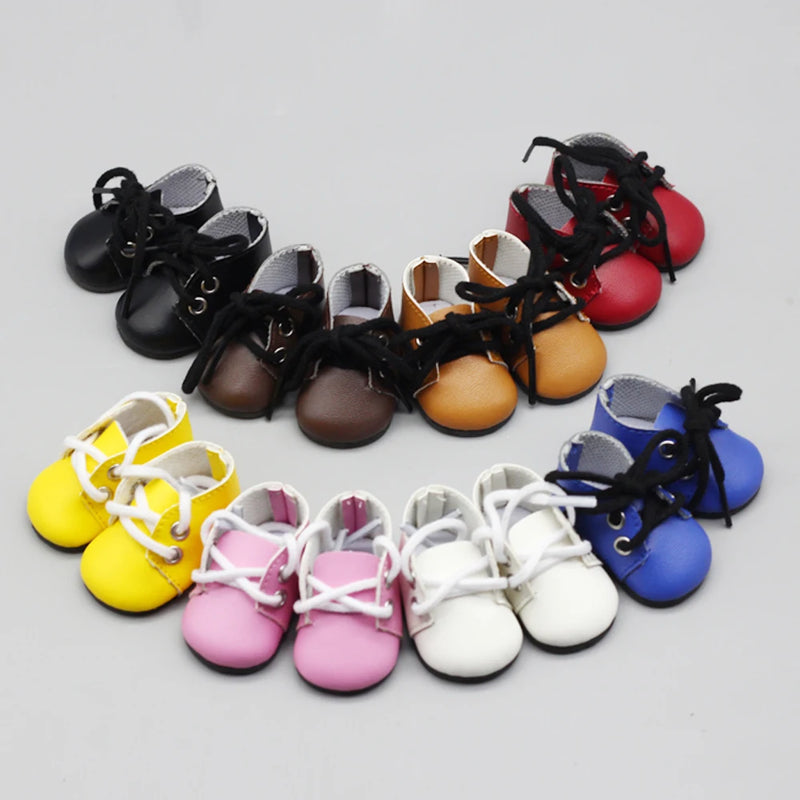 5x2.8CM PU Leather Mini Toy Shoes for EXO Dolls |Fit for 14.5 Inch BJD Accessories curiosity.collections