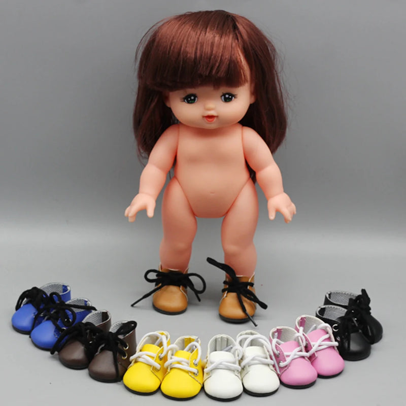 5x2.8CM PU Leather Mini Toy Shoes for EXO Dolls |Fit for 14.5 Inch BJD Accessories curiosity.collections