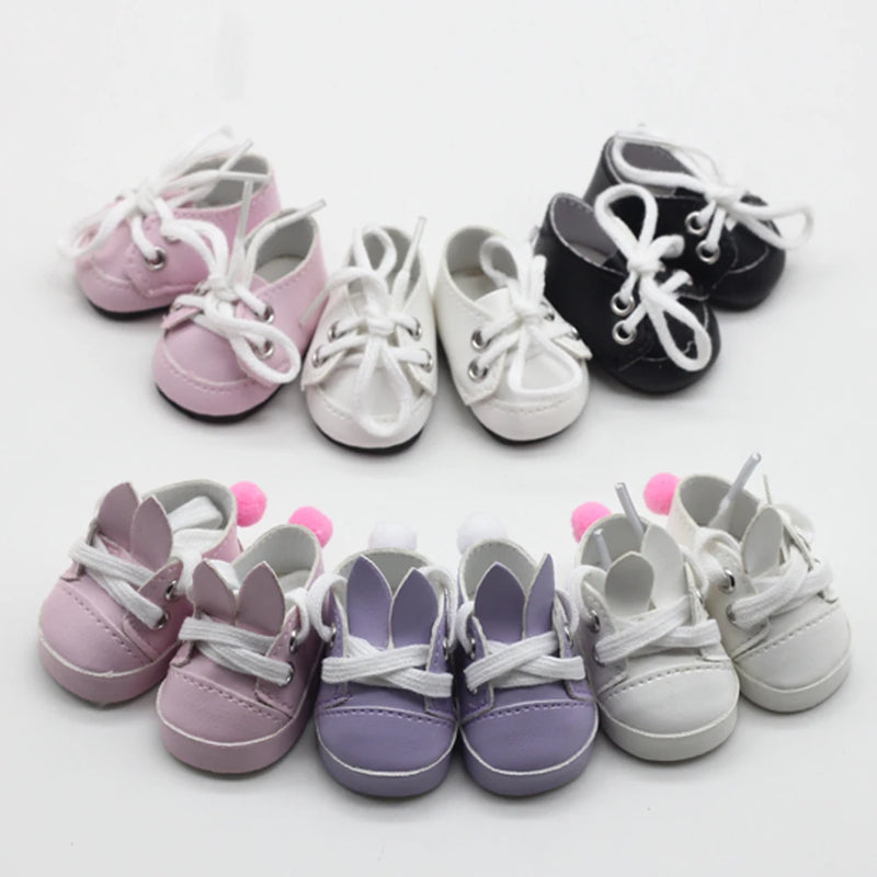 5x2.8CM PU Leather Mini Toy Shoes for EXO Dolls |Fit for 14.5 Inch BJD Accessories curiosity.collections