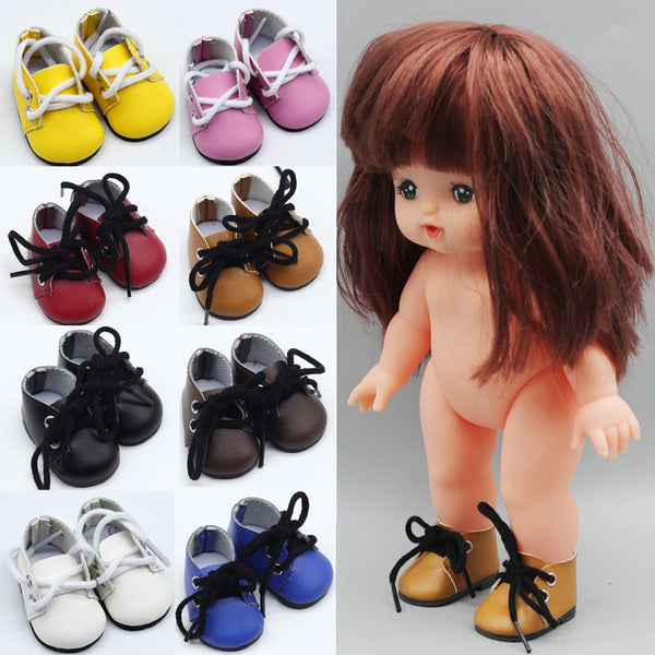 5x2.8CM PU Leather Mini Toy Shoes for EXO Dolls |Fit for 14.5 Inch BJD Accessories curiosity.collections