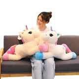 Kawaii  Rainbow Unicorn Plush Toys 40cm 60cm 80cm Unicorn Plushie Soft Stuffed Animal Doll Christmas Birthday Gift Home Decor curiosity.collections