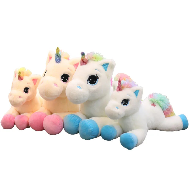 Kawaii  Rainbow Unicorn Plush Toys 40cm 60cm 80cm Unicorn Plushie Soft Stuffed Animal Doll Christmas Birthday Gift Home Decor curiosity.collections