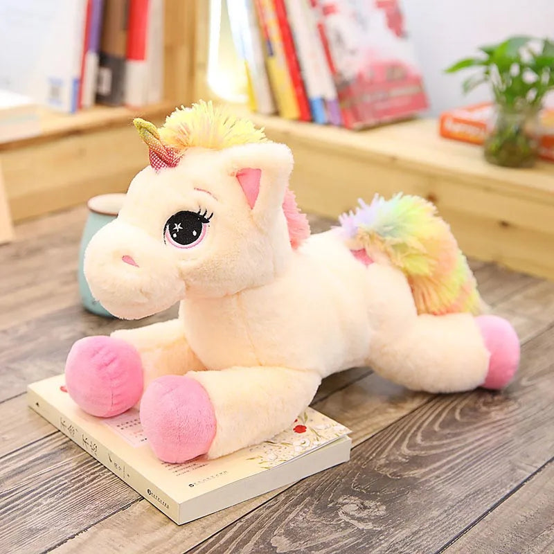 Kawaii  Rainbow Unicorn Plush Toys 40cm 60cm 80cm Unicorn Plushie Soft Stuffed Animal Doll Christmas Birthday Gift Home Decor curiosity.collections