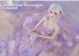 Shuga Fairy BJD Qing 1/3 | Resin SD Doll | 61.5cm Fairyland Doll | Purple Color Gauze Skirt Fullset | Collectible Fashion Doll curiosity.collections