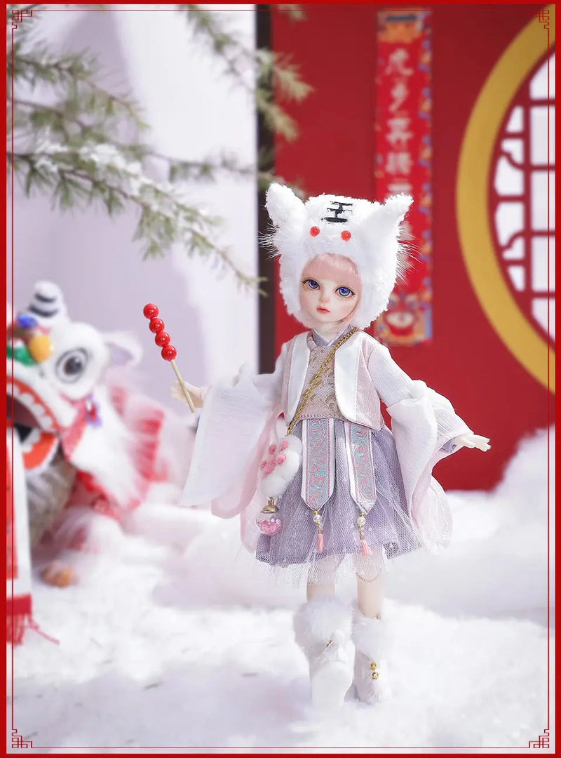 Shuga Fairy 1/6 BJD Doll Wouyo | Resin Dolls Full Set | Ball Jointed Doll with Elf Ears | Toys Surprise Gift for Children | Anime Figure curiosity.collections