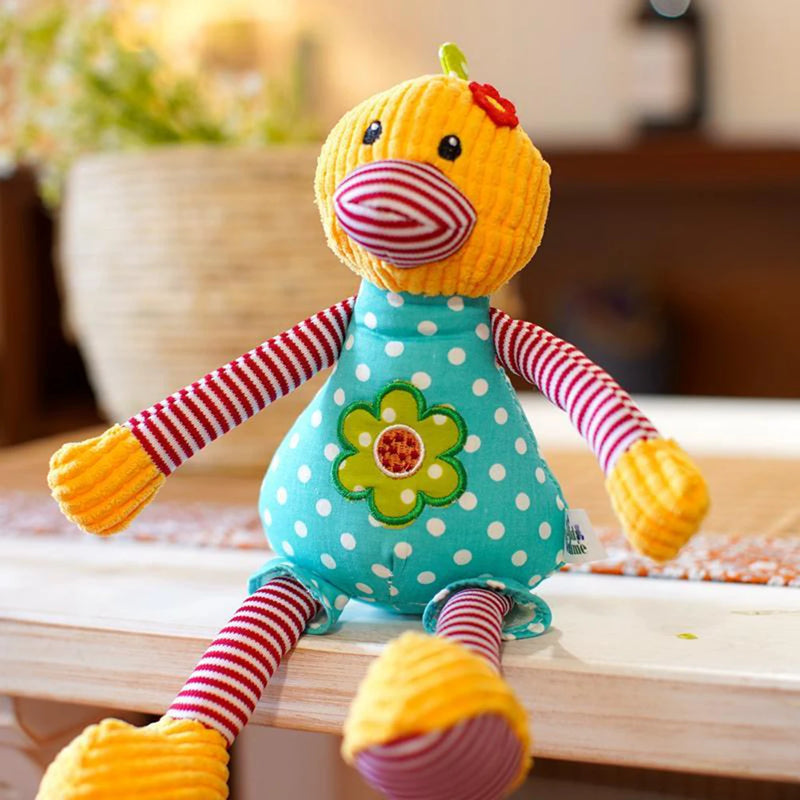 28cm Baby Soothing Chicks and Calves Plush Toy - Cute Sleeping Rag Doll curiosity.collections