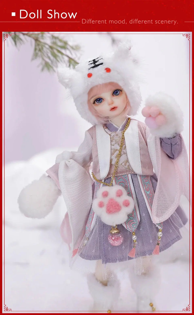 Shuga Fairy 1/6 BJD Doll Wouyo | Resin Dolls Full Set | Ball Jointed Doll with Elf Ears | Toys Surprise Gift for Children | Anime Figure curiosity.collections