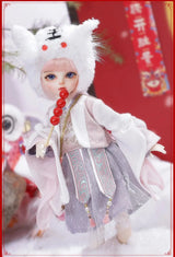 Shuga Fairy 1/6 BJD Doll Wouyo | Resin Dolls Full Set | Ball Jointed Doll with Elf Ears | Toys Surprise Gift for Children | Anime Figure curiosity.collections