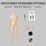 New YMY23/25 Male Body Joint Doll DIY | 22cm/23.5cm Body for Blyth, GSC Head, 0B22, 0B23, 0B24 BJD Doll Accessories curiosity.collections