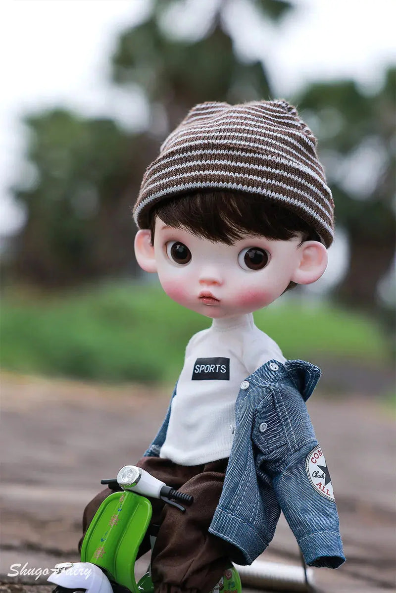 ShugaFairy 1/6 Sibyl BJD Doll – Cute Pout Face, Angry Expression, Teenage Jeans Style Ball Jointed Doll curiosity.collections