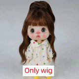 OB11 Mohair Wig | Soft, Cute Braided Long Hair with Bangs | Multi-Color Special Wig for 1/8 & 1/12 BJD Dolls | 5-6 Inches curiosity.collections