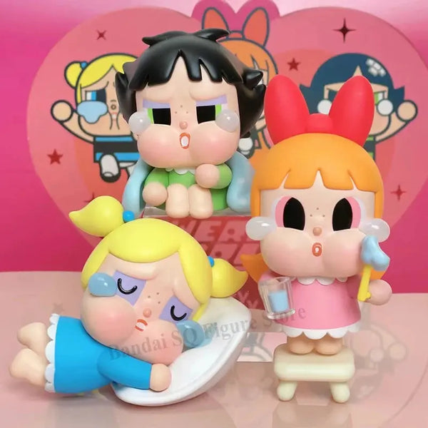 Pop Mart Crybaby X Powerpuff Girls Blind Box | Blossom, Bubbles, Buttercup Figures | Mysterious Surprise Box | PVC Model Statue Doll Toy curiosity.collections