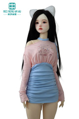 BJD Doll Clothes | Fashionable Tight Dress for 43-60CM 1/4 & 1/3 SD DD Ball Jointed Dolls, Pouf Dress, Wrap Hip Skirt Accessories curiosity.collections