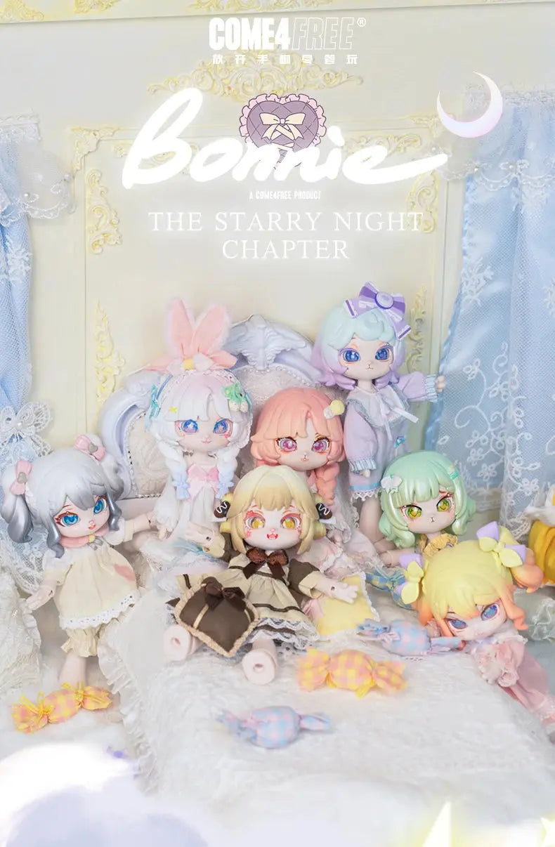 Bonnie Starry Night Pajamas Series Blind Box – Cute Elf 1/12 BJD Doll Model | Surprise Gift curiosity.collections