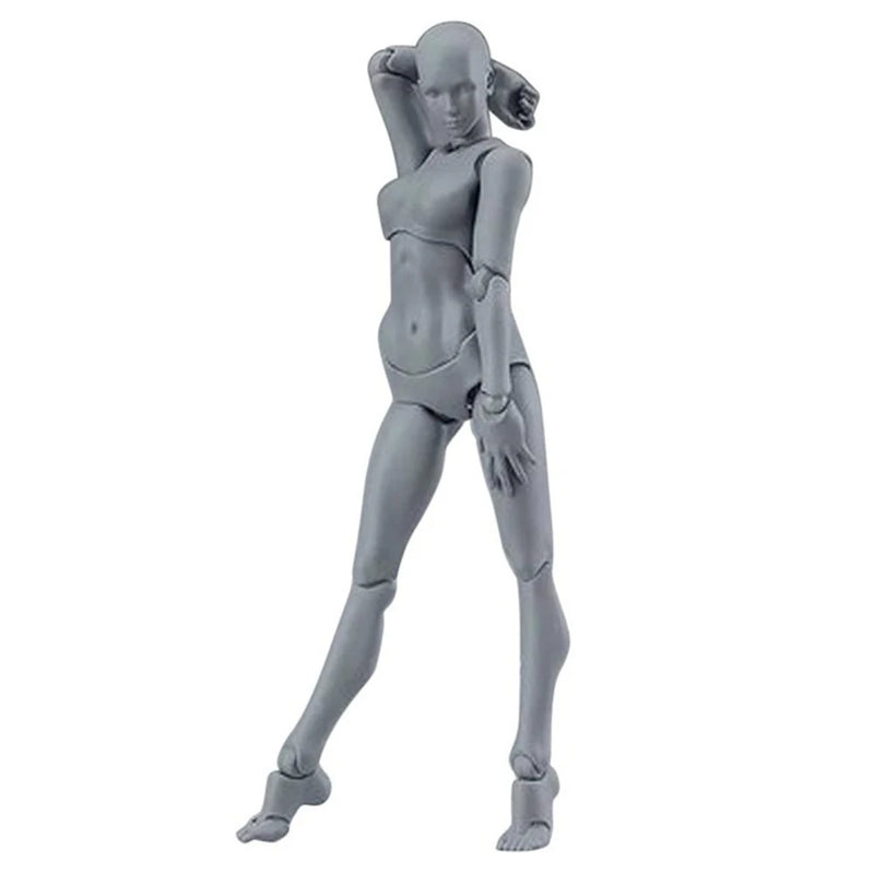 Articulated Anime Archetype Action Figures – Movable Male & Female Artist Mannequins for Drawing & Sketching