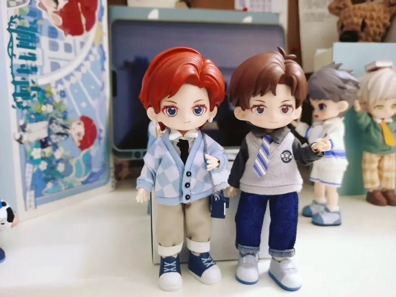 Peetsoon Male Classmate Series Blind Box | 1/12 BJD Obtisu1 Dolls | Kawaii Cute Action Anime Figure | Collection Dolls Toy curiosity.collections