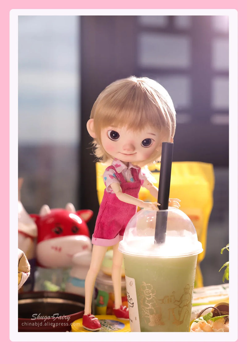 Shuga Fairy Pii 1/6 BJD Doll - Naughty Child Doll with Movable Joints | Adorable Resin Toy curiosity.collections