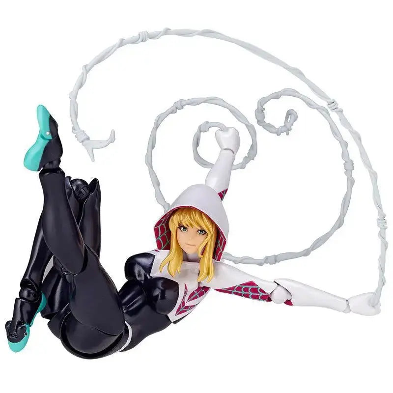 SHF 16cm Anime Girl Figure | Lady Spider-Gwen | Spider-Man Into the Spider-Verse | BJD Model Kids Toys curiosity.collections