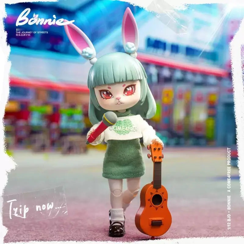 Bonnie Rabbit Blind Box BJD Action Figure – Street Travel Plan Series | Kawaii Collectible Doll curiosity.collections