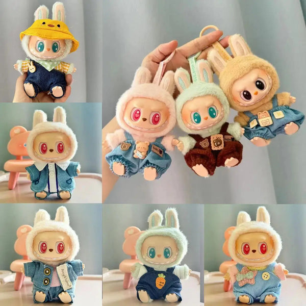 17cm Mini Plush Doll Clothes - K-Pop Outfit Accessories for Collectors - curiosity.collections