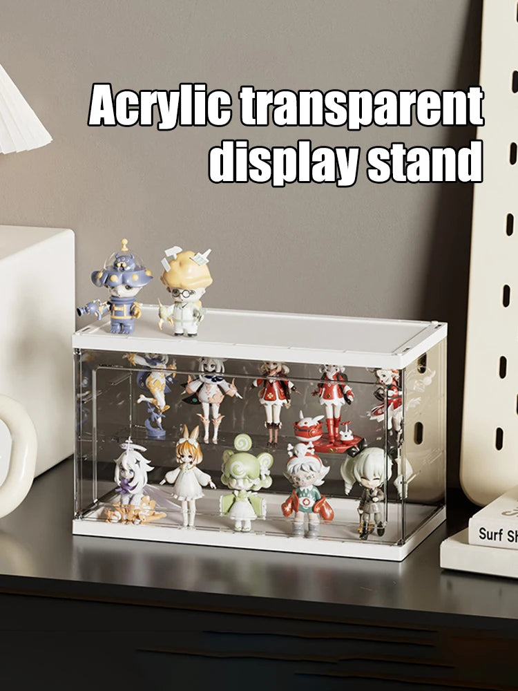 Master of Music Blind Box Display Rack | Transparent Acrylic Display Cabinet with Bubble Mat for Dolls curiosity.collections