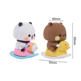 Bubu Dudu Panda Bear Figure - Cute Kawaii Collectible Toy for Home Decor