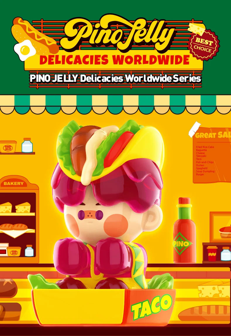 POP MART PINO JELLY Delicious World Series Blind Box - 8.8cm Anime Figures for Collectors curiosity.collections