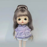 OB11 Mohair Wig | Soft, Cute Braided Long Hair with Bangs | Multi-Color Special Wig for 1/8 & 1/12 BJD Dolls | 5-6 Inches curiosity.collections