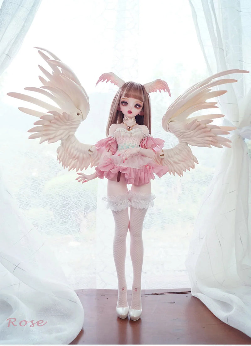 BJD Doll 1/4 Pegasus Series Ardour Style | Big Eyes, Movable Resin Toy with Colorful Wings, Angel Face Doll curiosity.collections