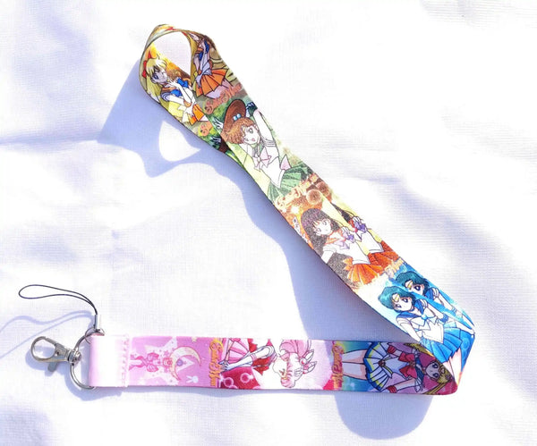 POP MART Sailor Moon Lanyard Keychain with ID Badge Holder - Cute Animal Phone Neck Strap, Zinc Alloy Keyring Accessory curiosity.collections