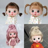 OB11 Mohair Wig | Soft, Cute Braided Long Hair with Bangs | Multi-Color Special Wig for 1/8 & 1/12 BJD Dolls | 5-6 Inches curiosity.collections