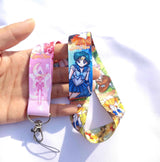 POP MART Sailor Moon Lanyard Keychain with ID Badge Holder - Cute Animal Phone Neck Strap, Zinc Alloy Keyring Accessory curiosity.collections