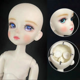 DIY 1/6 BJD Doll with 28CM Mechanical Joint Body | Customizable Makeup Doll for Kids curiosity.collections