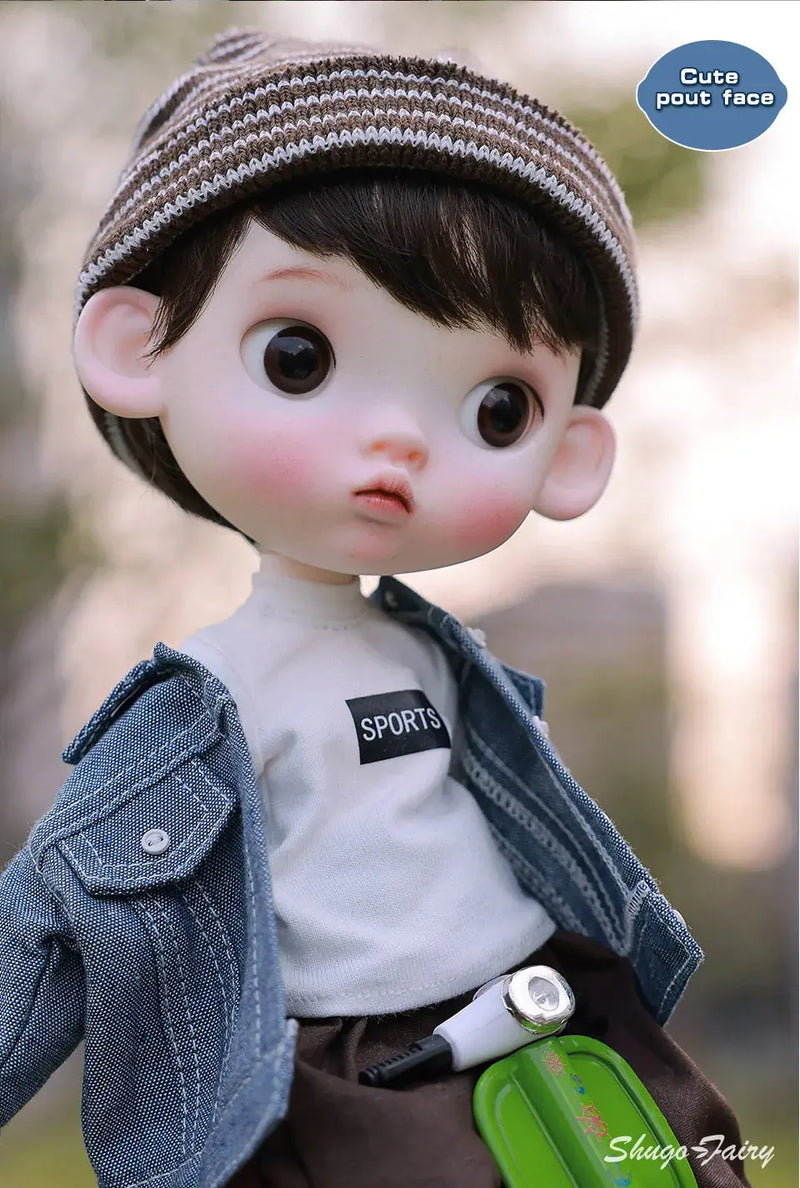 ShugaFairy 1/6 Sibyl BJD Doll – Cute Pout Face, Angry Expression, Teenage Jeans Style Ball Jointed Doll curiosity.collections