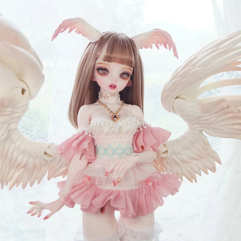 BJD Doll 1/4 Pegasus Series Ardour Style | Big Eyes, Movable Resin Toy with Colorful Wings, Angel Face Doll curiosity.collections