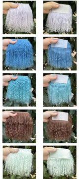 Wholesale Sheepskin Wool Mongolia Fur Fabric | Curly Hair for Toys & Dolls | Hair Extensions & Wigs for BJD, SD, Blyth Dolls curiosity.collections