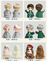 OB11 Wig | Long, Short, Curly, and Wavy Hair with Cute Bangs for 1/12 BJD, GSC, YMY Dolls curiosity.collections