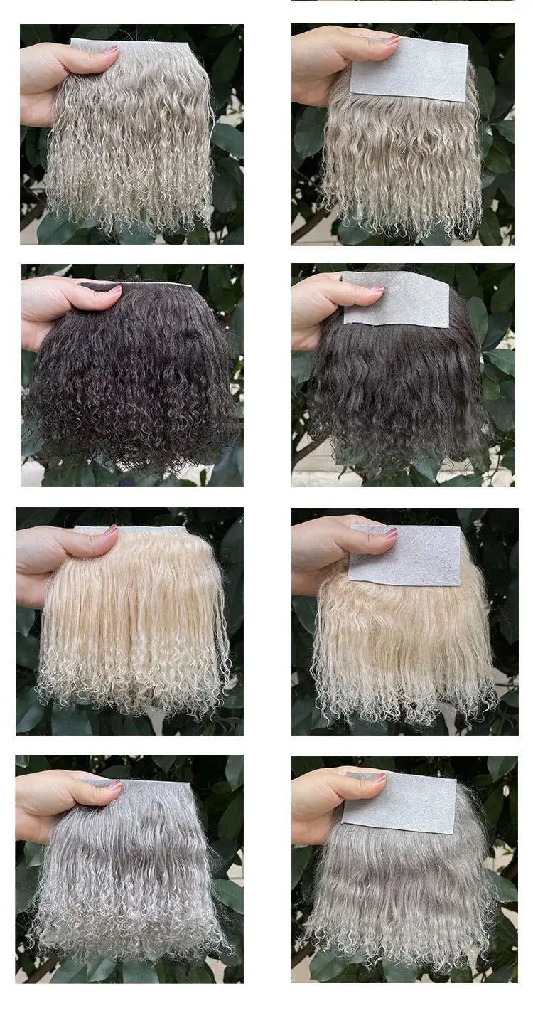 Wholesale Sheepskin Wool Mongolia Fur Fabric | Curly Hair for Toys & Dolls | Hair Extensions & Wigs for BJD, SD, Blyth Dolls curiosity.collections