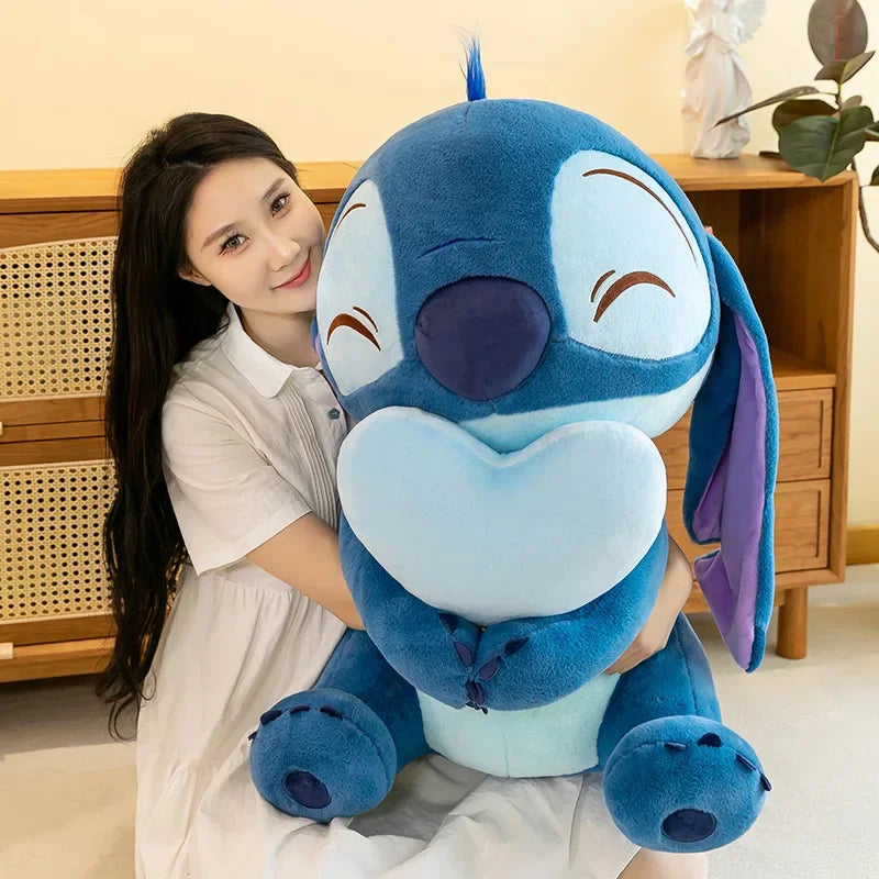 Disney Kawaii Lilo and Stitch Plush Toy | Pink Cherry Blossom Anime Stuffed Plushie, Soft Gift for Kids curiosity.collections