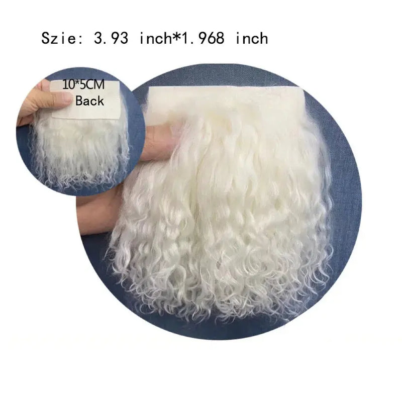 Wholesale Sheepskin Wool Mongolia Fur Fabric | Curly Hair for Toys & Dolls | Hair Extensions & Wigs for BJD, SD, Blyth Dolls curiosity.collections