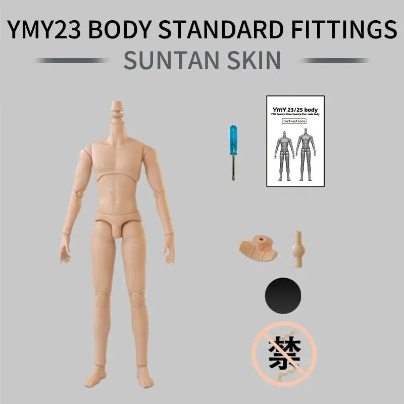 New YMY23/25 Male Body Joint Doll DIY | 22cm/23.5cm Body for Blyth, GSC Head, 0B22, 0B23, 0B24 BJD Doll Accessories curiosity.collections