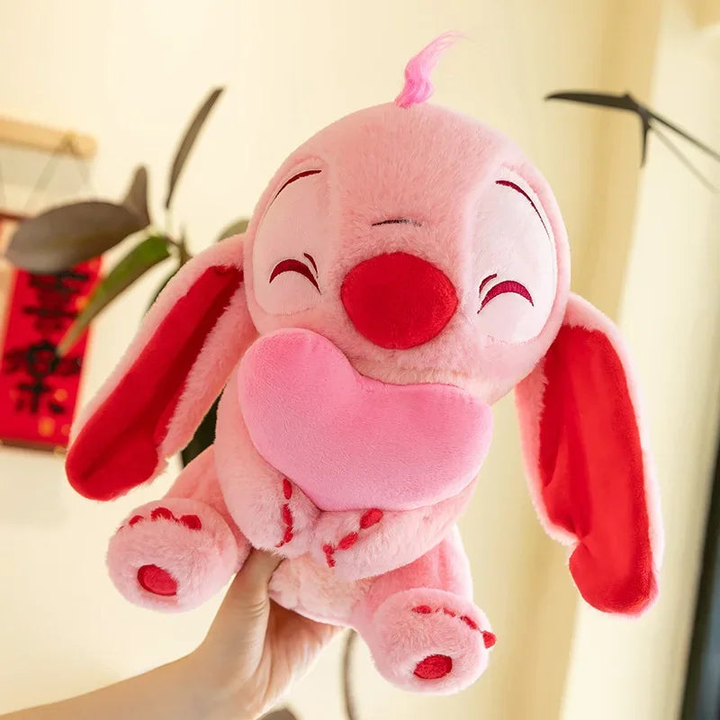 Disney Kawaii Lilo and Stitch Plush Toy | Pink Cherry Blossom Anime Stuffed Plushie, Soft Gift for Kids curiosity.collections