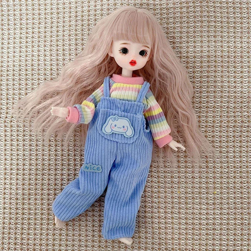 Fashion Cute Casual 30cm Doll Clothes - 1/6 BJD Replacement Outfit Set curiosity.collections