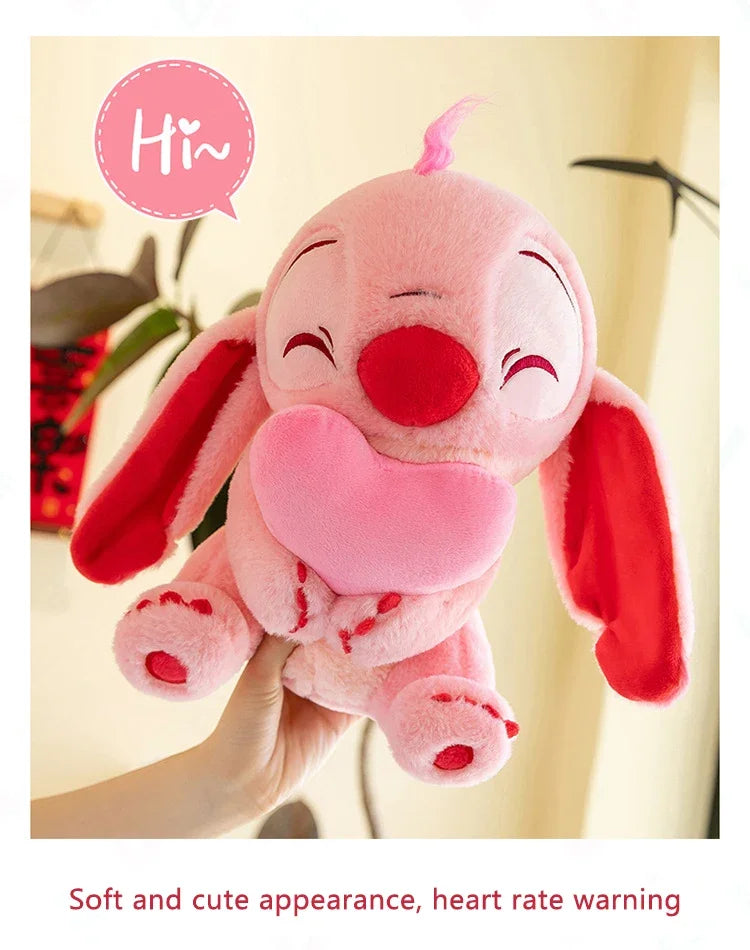 Disney Kawaii Lilo and Stitch Plush Toy | Pink Cherry Blossom Anime Stuffed Plushie, Soft Gift for Kids curiosity.collections