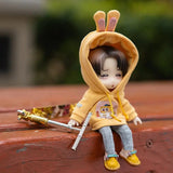 Suki OB11 Rabbit Ear Hooded Sweater – Cartoon Clothes for Penny, GSC, Nendoroids, Molly, Obitsu11, 1/12 BJD Doll curiosity.collections